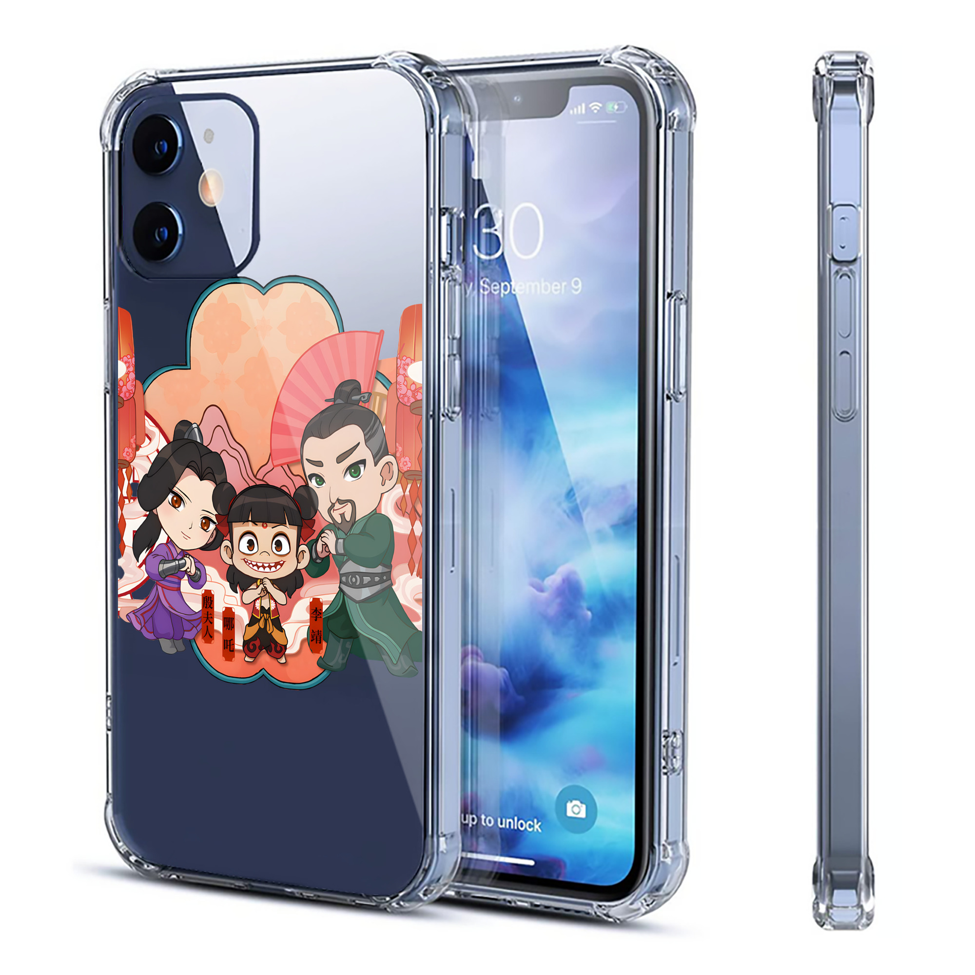 （画像用） Ne Zha 2 ナタ 魔童の大暴れ 【iPhone 12シリーズ対応】透明スマホケース（クリアソフトケース）